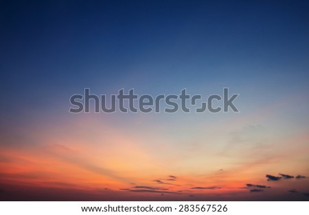 Twilight sky background