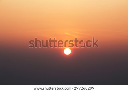 Sun rise view point to cabbage mountain ,Pho tab berg,Thailand