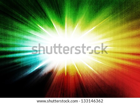 a graphic of colorful abstract graphic shine and rainbow retro style background