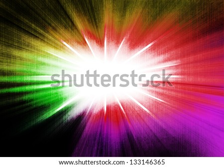a graphic of colorful abstract graphic shine and rainbow retro style background