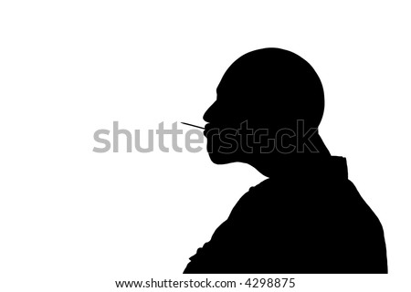 Bald Man Silhouette