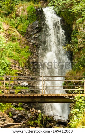 waterfall near Todtnau, a town in the Black Forest in Germany