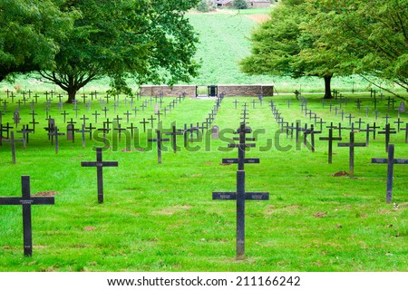 German cemetery of world war one in France
