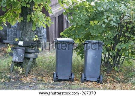 Garbage cans in Oslo, Norway
