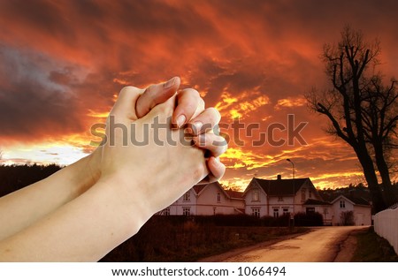 pictures of hands praying. stock photo : Hands praying