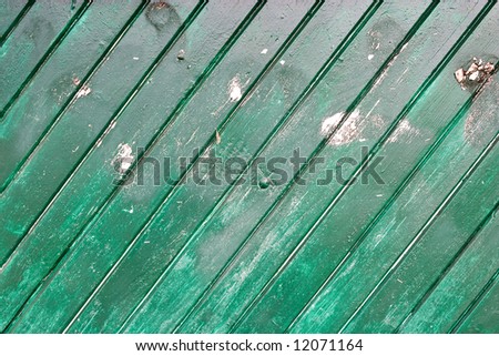 A green wood wall texture