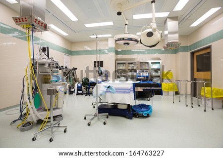 Interior of empty operating theater