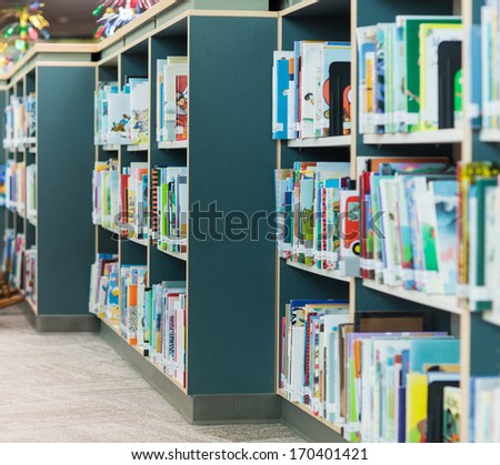 Bookshelves In School Library