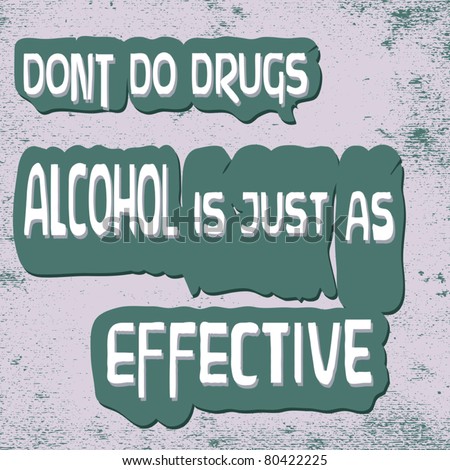 Meth Logo Funny Sticker Drugs on Funny Warning Don T Do Drugs Stock Vector 80422225   Shutterstock