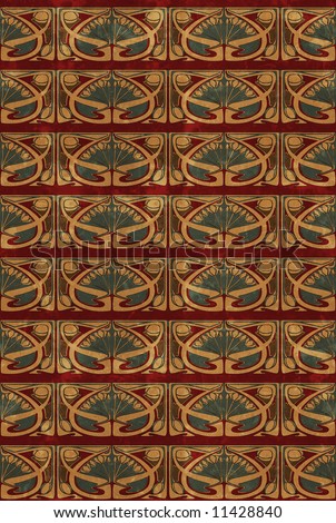 art nouveau wallpaper. Art Nouveau background.