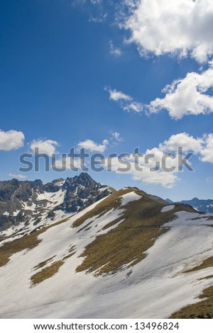 The Tatra mountain, border between Poland and Slovakia