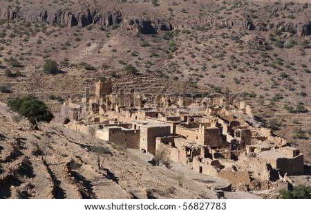 Small village in Morocco, Atlas Mountain
