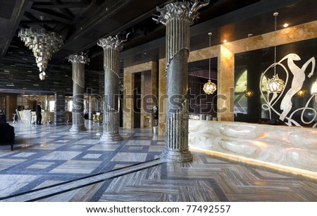 ELENITE, BULGARIA - MAY 16: Royal Castle Hotel, the first 5 star superior luxury hotel on the Black Sea Coast ready to open on May 16, 2011 in Elenite, Bulgaria.