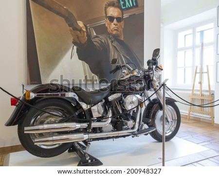 THAL, AUSTRIA - MAY 3: Interior of Arnold Schwarzenegger Museum on May 3, 2014 in Thal, Austria. The Museum opened near Graz in 2011 on the birthplace of the actor.