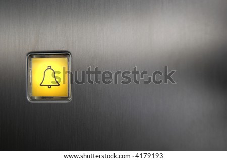 Luminescent panic button of an elevator.