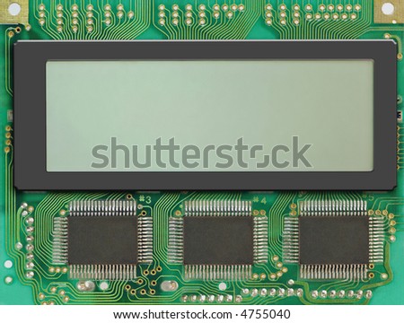 LCD display for you own text.