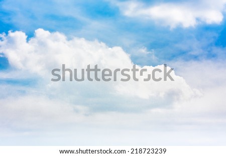 Blue Sky, View on nice sky with Tick and Heavy clouds daylight, clean and clear sky background - Thailand