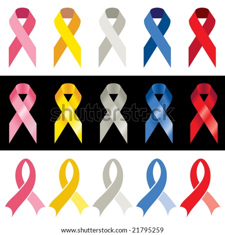 cancer ribbon colors. +awareness+ribbon+color