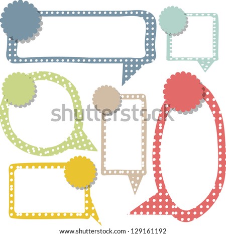 speech bubble set speech bubble set