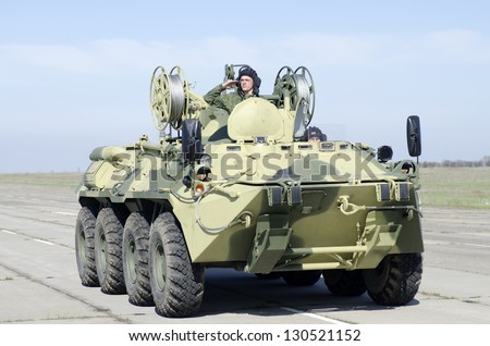ROSTOV-ON-DON, RUSSIA - APRIL 17: Preparation for Victory Parade in front of celebrate the 67th anniversary of Victory Day (WWII), April 17, 2012 in Rostov-on-Don, Russia