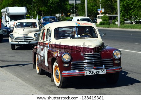 ROSTOV-ON-DON, RUSSIA - MAY 7: International automobile race \