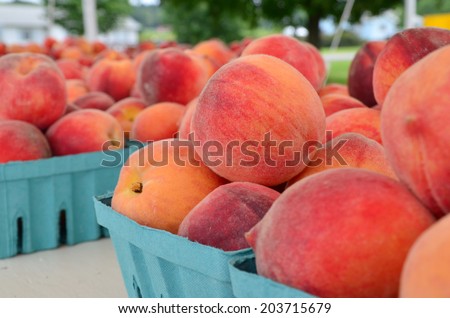 Fresh Farm Stand Peaches