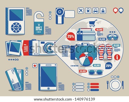 travel vector background tourism elements travel vector background tourism elements