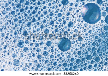 blue foam texture close up