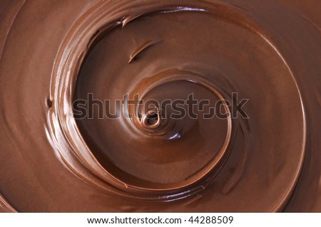 black chocolate swirl close up