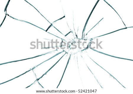 broken glass texture close up