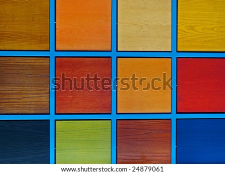 colored wood samples