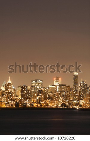 Cosmopolitan City Towers Under Night Sky