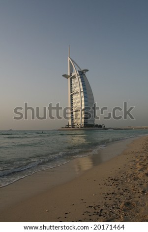 dubai hotel in sea. Hotel on Dubai Sea Shore