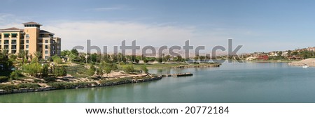 Desert Resort Community With Lake