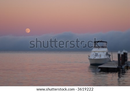 Full Moon and Fog over San Francisco Bay