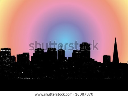 Sf Skyline Silhouette