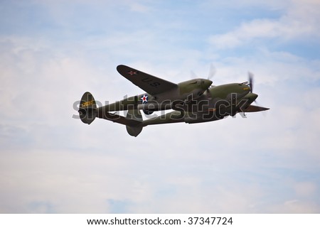 SACRAMENTO, CA - September 13: Vintage P-38 Lightning \