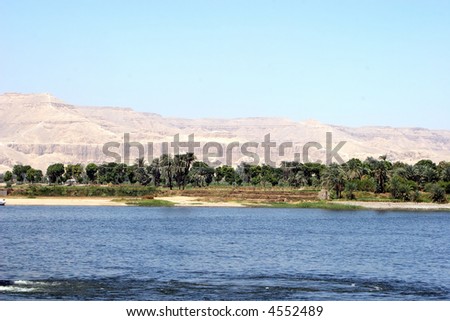 Edge of Libyan desert, west bank of Nile