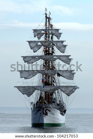 Sail Ship in New York Harbor during NYC Fleet Week