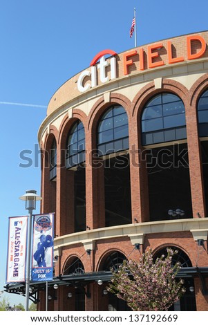 FLUSHING, NY - MAY 2: Citi Field, home of major league baseball team the New York Mets on May 2, 2013 in Flushing, NY. The Mets will host the Major League Baseball All-Star Game on July, 16 2013.