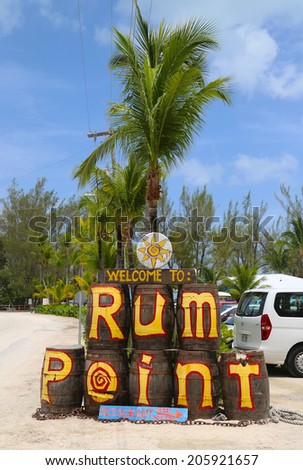 GRAND CAYMAN - JUNE 11: The Rum Point Grand Cayman on June 11, 2014. Located on the tranquil North Side of Grand Cayman, Rum Point is a popular and safe family getaway with idyllic surroundings
