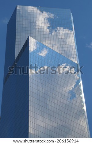 NEW YORK - JULY 17: 4 World Trade Center in Manhattan on July 17, 2014. 4 World Trade Center is a skyscraper that is part of the new World Trade Center complex in New York City