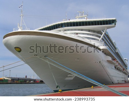 STOCKHOLM, SWEDEN  - AUGUST 6: Star Princess cruise line ship docked at Stockholm on August 6, 2005. Princess Cruises is a British-American owned cruise line, based in Santa Clarita, California