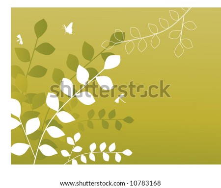 Leaf Border Green Stock Vector Illustration 10783168 : Shutterstock