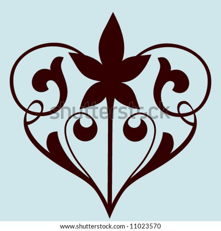 stock vector filigree heart Save to a lightbox Please Login