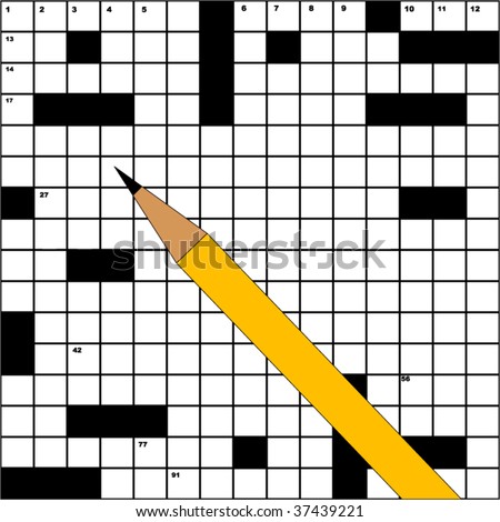 Easy Crossword Puzzles on Crossword Template Blank