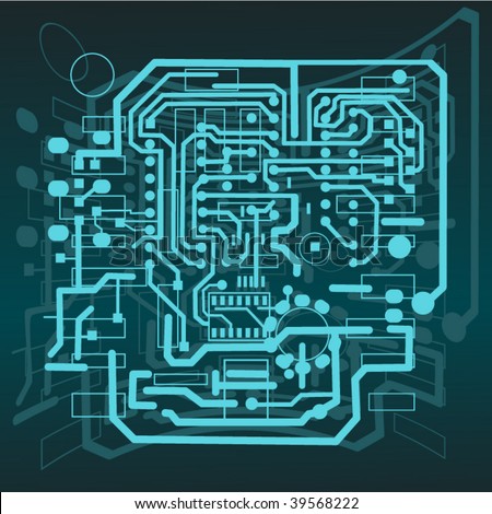 Circuit Board Stock Vector Illustration 39568222 : Shutterstock