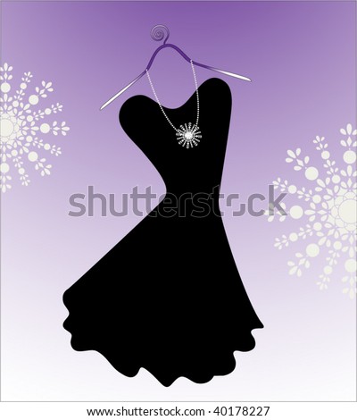 Dress Model Download on Classic Little Black Strapless Dress On Hanger Stock Vector 40178227