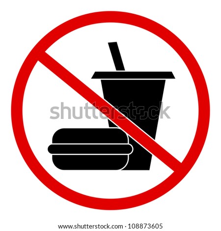 no drink sign
