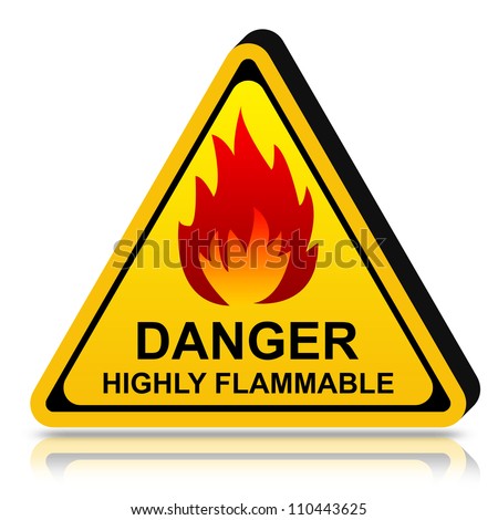 highly flammable sign